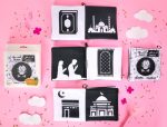 كتاب قماش أبيض وأسود - Image 2